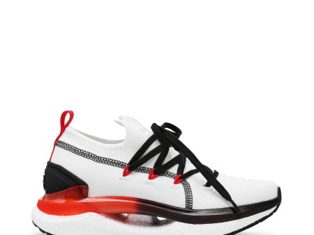 ENERGY 1 RED BLACK WHITE SNEAKERS For Discount