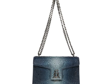 BROSEN BLUE DENIM CROSSBODY BAG Sale