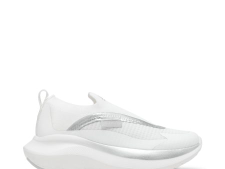 ELEVATE 6 WHITE SILVER SNEAKERS For Cheap