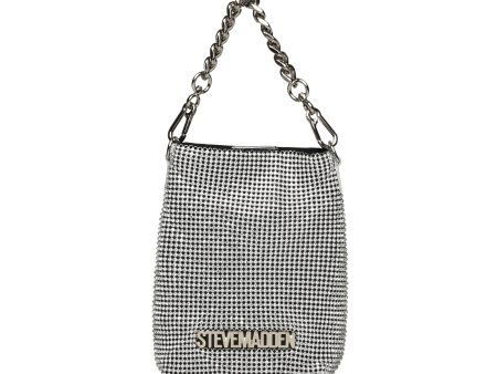 BINDRA BLACK SILVER CROSSBODY BAG on Sale