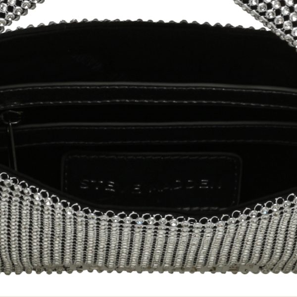 BSHIRI BLACK SILVER SHOULDER BAG For Discount