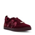 DEGREE BURGUNDY VELVET SNEAKERS Online