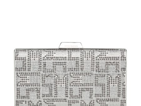 BZORA SILVER CLUTCH BAG Discount