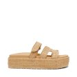 BIGMISSILE NATURAL RAFFIA SANDALS Online now