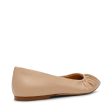 LISTED BLUSH LEATHER FLATS Online Hot Sale