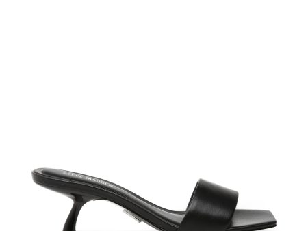 KOVERT BLACK LEATHER HEELS For Cheap