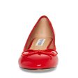 CHERISH RED PATENT HEELED FLATS Supply