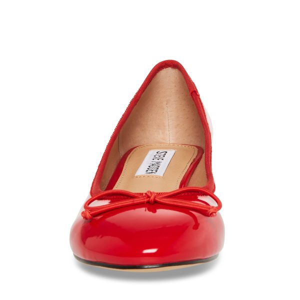 CHERISH RED PATENT HEELED FLATS Supply