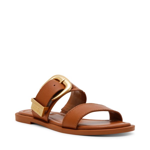 STRIDER COGNAC LEATHER SANDALS Fashion