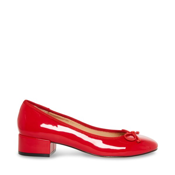 CHERISH RED PATENT HEELED FLATS Supply