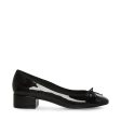 CHERISH BLACK PATENT HEELS For Cheap