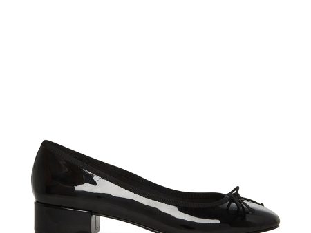 CHERISH BLACK PATENT HEELS For Cheap