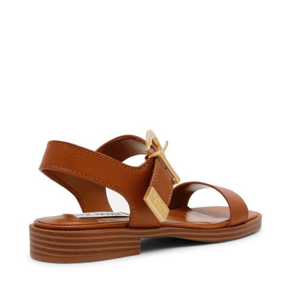 ISLANDER COGNAC LEATHER SANDALS Online Sale