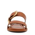 STRIDER COGNAC LEATHER SANDALS Fashion