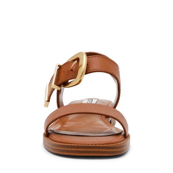 ISLANDER COGNAC LEATHER SANDALS Online Sale