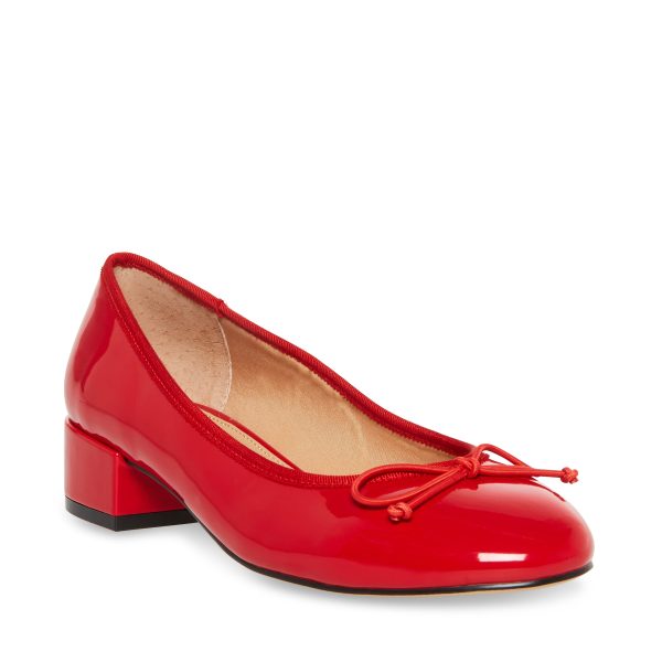 CHERISH RED PATENT HEELED FLATS Supply