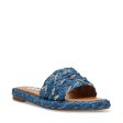 ADORER BLUE RAFFIA SANDALS Online now