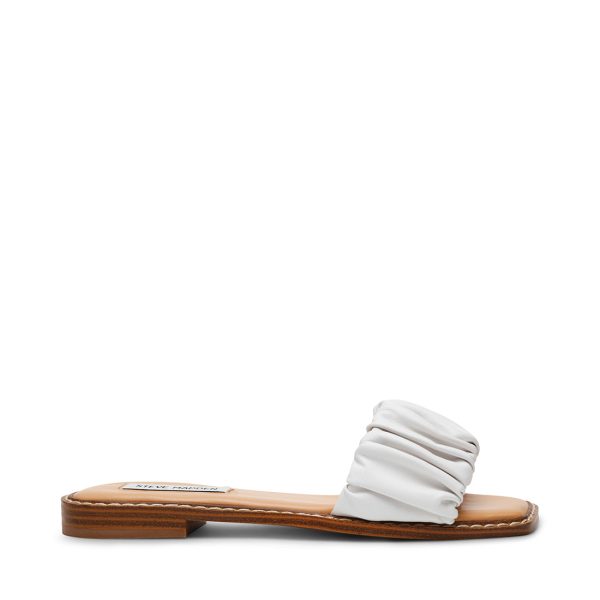 STOCKTON WHITE LEATHER SANDALS Fashion