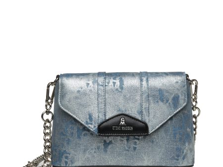 BDENNON BLUE DENIM CROSSBODY BAG Discount