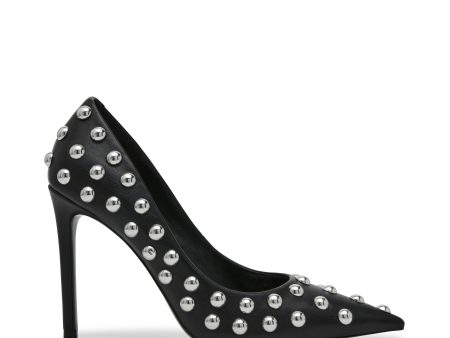 THRIVE-S BLACK STUDS HEELS Online Hot Sale