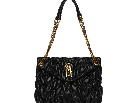 BRITTA-G BLACK GOLD SHOULDER BAG on Sale