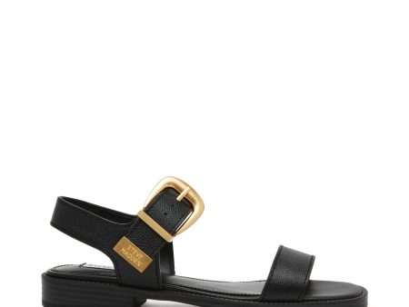 ISLANDER BLACK LEATHER SANDALS Online