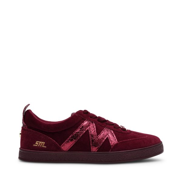 DEGREE BURGUNDY VELVET SNEAKERS Online