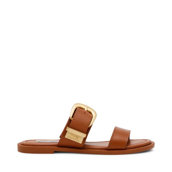 STRIDER COGNAC LEATHER SANDALS Fashion