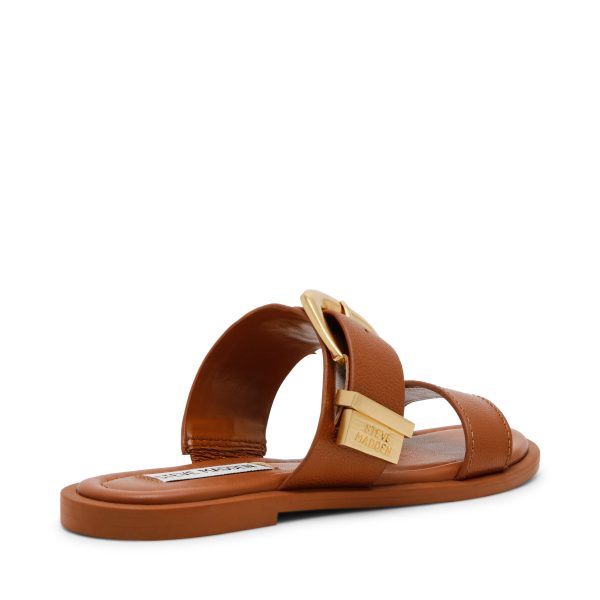 STRIDER COGNAC LEATHER SANDALS Fashion