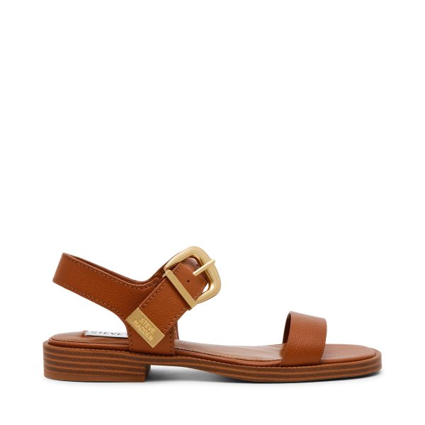 ISLANDER COGNAC LEATHER SANDALS Online Sale