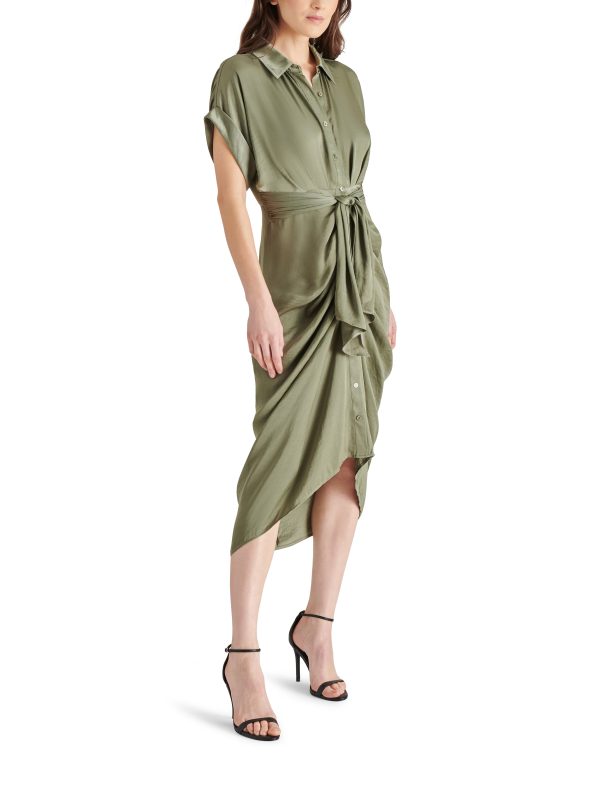 TORI DRESS DUSTY OLIVE Online