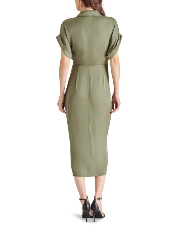 TORI DRESS DUSTY OLIVE Online