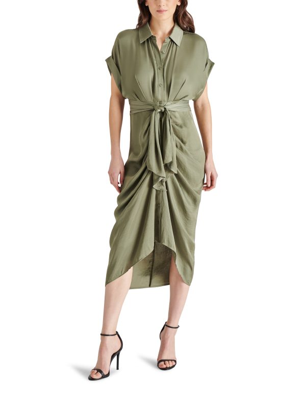 TORI DRESS DUSTY OLIVE Online