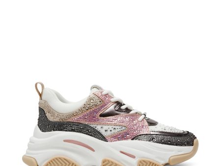 PRIVY WHT SIL BLUSH SNEAKERS For Sale