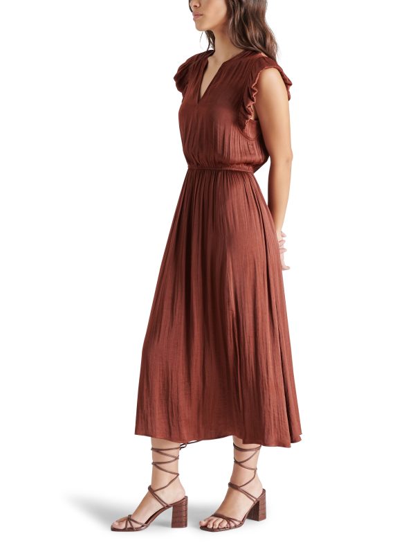 ALLEGRA DRESS CINNAMON Supply