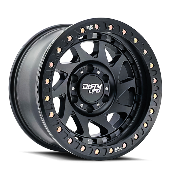 Dirty Life 9313 Enigma Race 17x9   8x170 BP   -12mm Offset   125.2mm Hub Matte Black Wheel Online Sale