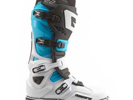 Gaerne SG22 Limited Edition Boot White Black Light Blue Size - 10.5 Online Hot Sale