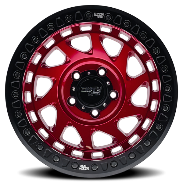 Dirty Life 9313 Enigma Race 17x9   8x170 BP   -12mm Offset   125.2mm Hub Crimson Candy Red Wheel Discount