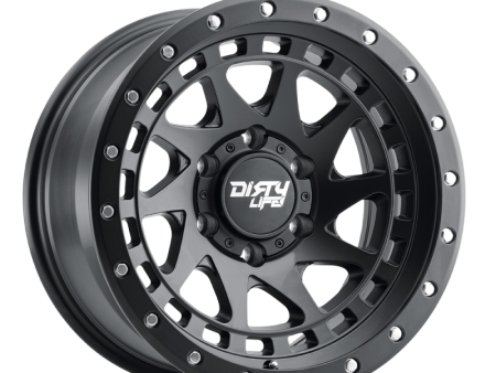 Dirty Life 9311 Enigma Pro 17x9 6x135 BP -12mm Offset 87.1mm Hub Matte Black Wheel - Beadlock on Sale