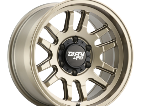 Dirty Life 9310 Canyon 17x9   6x139.7 BP   -12mm Offset   106mm Hub Satin Gold Wheel Online Sale