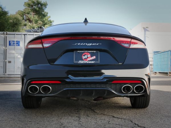 aFe 22-23 Kia Stinger L4-2.5L Turbo Gemini XV 3in to Dual 2-1 2in Cat-Back Exhaust System w  Cut-Out Cheap