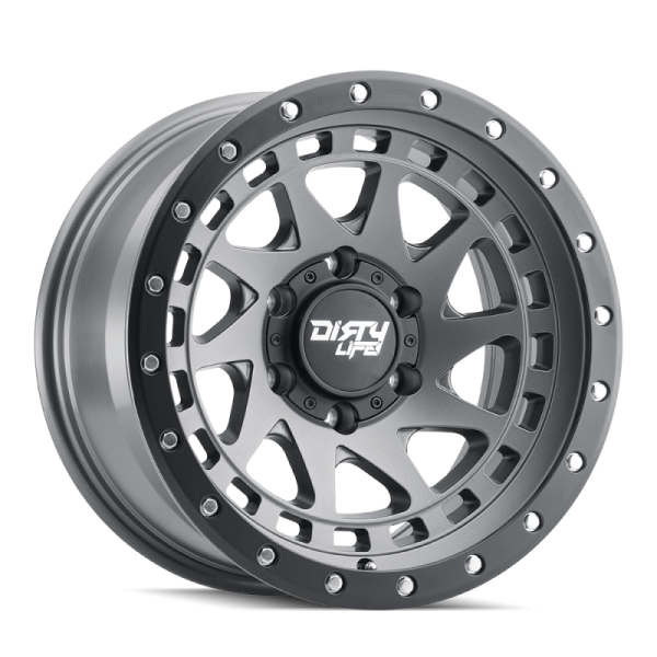 Dirty Life 9311 Enigma Pro 17x9 5x127 BP -12mm Offset 71.5mm Hub Satin Graphite Wheel - Beadlock Online