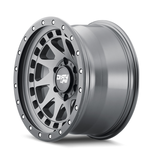 Dirty Life 9311 Enigma Pro 17x9 5x127 BP -12mm Offset 71.5mm Hub Satin Graphite Wheel - Beadlock Online