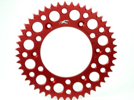 Renthal 2019 GasGAs TXE Rear Grooved Sprocket - Red 520-42P Teeth Online Hot Sale