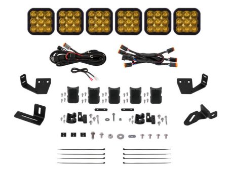 Diode Dynamics Prinsu Sherpa Roof Racks- SS5 6-Pod CrossLink Mounting Kit - Pro Yellow Driving Supply