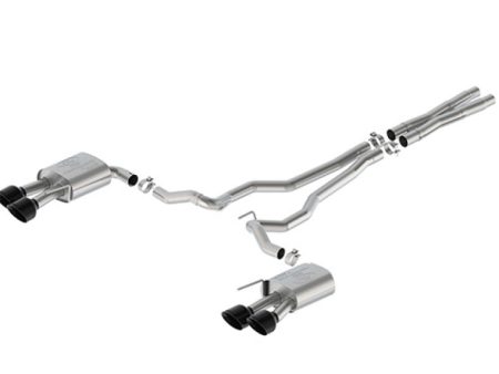 Ford Racing 2024 Mustang 5.0L Extreme Non-Active Cat-Back Exhaust w Valance - Black Tip Online