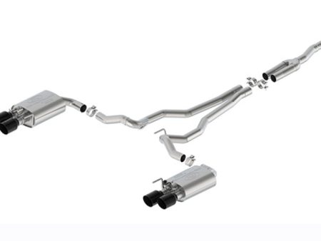 Ford Racing 2024 Mustang 2.3L Sport Active Cat-Back Exhaust - Black Tip For Discount