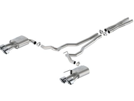 Ford Racing 2024 Mustang 5.0L Sport Non-Active Cat-Back Exhaust w Valance - Chrome Tip For Sale