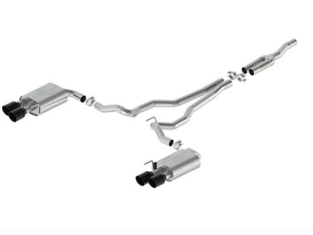 Ford Racing 2024 Mustang 2.3L Sport Non-Active Cat-Back Exhaust w GT Valance - Black Tip For Cheap