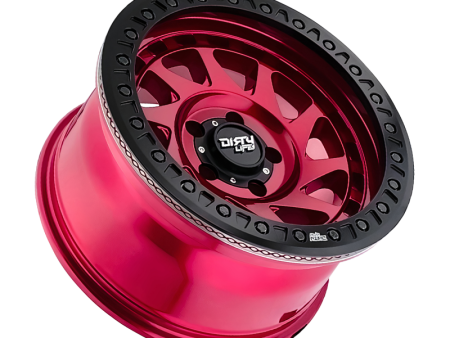 Dirty Life 9313 Enigma Race 17x9   8x170 BP   -12mm Offset   125.2mm Hub Crimson Candy Red Wheel Discount